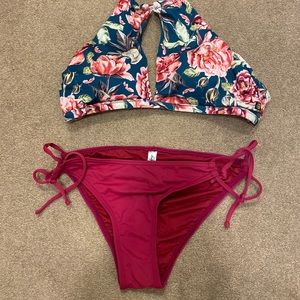 La vie en rose halter bikini